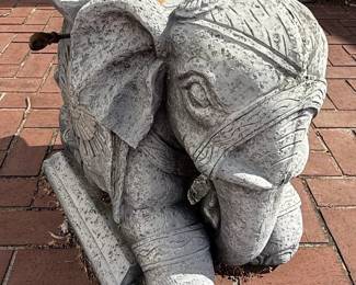 Cement Elephant Patio Umbrella Base