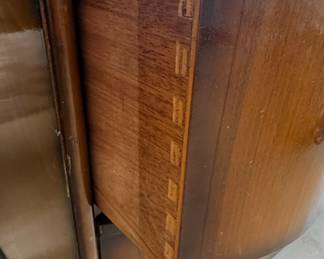 Art Deco Waterfall Vanity Dresser with Mirror