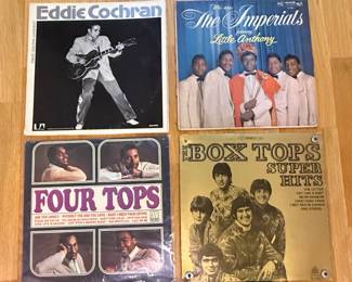 Collection of Classic Rock, Pop, and Soul Vinyl Records