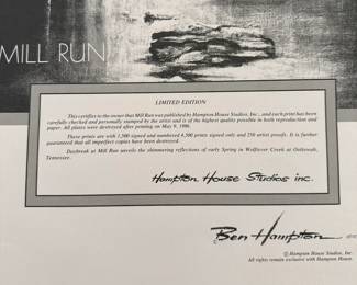 Ben Hampton "Mill Run" Limited Edition Print