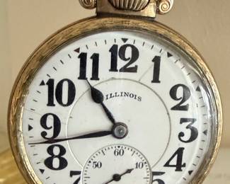 Illinois Bunn Special Railroad Pocket Watch
