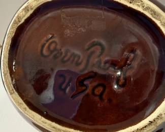 Pottery Drip Glaze Bean Pot and Pitcher Set