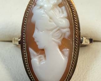 Carved Cameo Ring