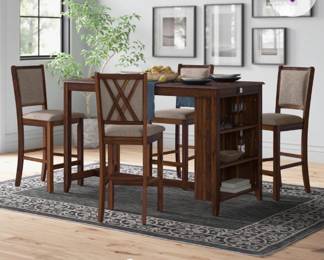 Josiha 5-Piece Solid Wood Dining Set by Winston Porter - New
