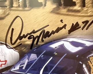 Dave Marcis Real Tree Racing Signed Promo Poster