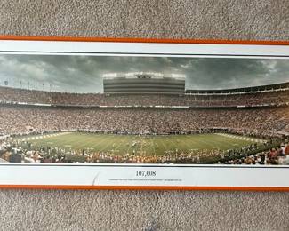Rob Arra Panoramic Photograph of Neyland Stadium Crowd University of Tennessee Volunteers