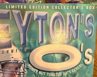 Peyton's Os Honey Nut Toasted Oats Cereal Limited Edition Collectors Box, Set of 3