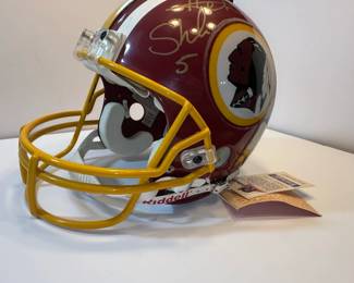 Washington Redskins Signed Football Helmet Health Shuler 