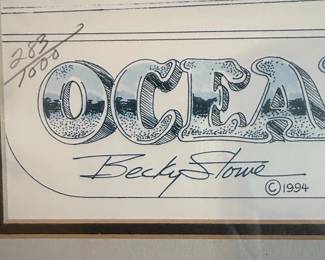 Ocean Drive S.C. Remember When Limited Edition Print by Becky Stowe