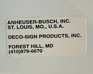 Dale Earnhardt Sr. Busch Beer Life-Size Metal Sign