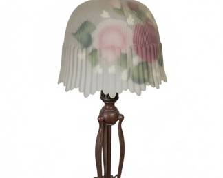 Glynda Turley Hand Painted Floral Table Lamp