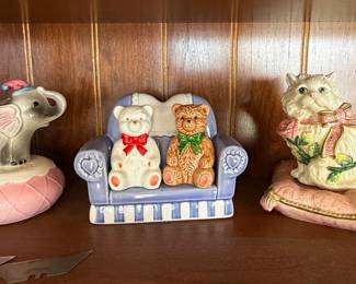 Fitz and Floyd Essentials, Vandor, and Sarsaparilla Deco Designs Ceramic Figurines