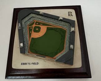 Danbury Mint Ebbets Field Ceramic Diorama Plaque