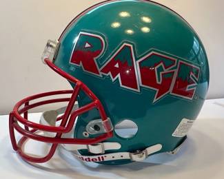 Autographed Rage XFL Football Helmet