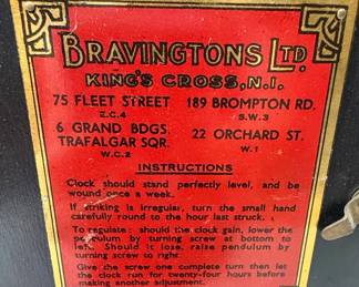 Bravingtons Ltd. Smiths Enfield Art Deco Mantel Clock