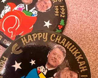 Political Campaign Buttons-Bill Clinton, Al Gore, Joe Lieberman