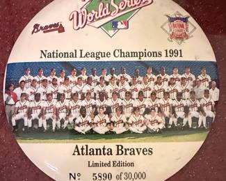 Atlanta Braves World Series Limited Edition Collectible Button
