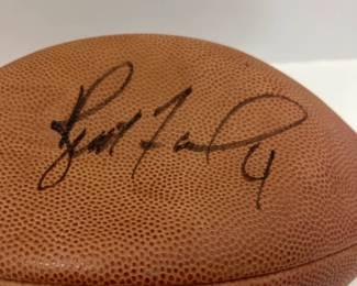 Autographed Football  - Brett Favre
