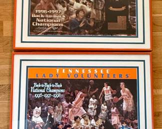 University of Tennessee Lady Volunteers BacktoBack National Champions Commemorative Prints