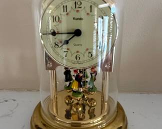 Kundo Quartz Dome Clock with Animated Figures