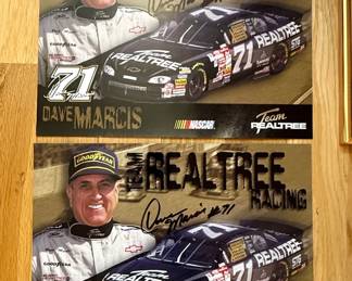 Dave Marcis Real Tree Racing Signed Promo Poster