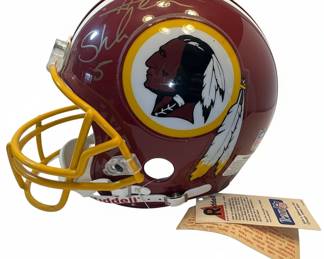 Washington Redskins Signed Football Helmet  Health Shuler