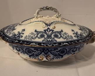 Blue Tureen with Lid