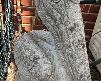 Concrete Garden Pelican Statue