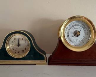 Howard Miller Westminster Chime Mantel Clock and Barometer Set