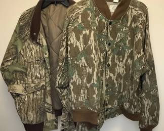 Mossy Oak Real Tree Camouflage Bomber Jacket and Field Jacket