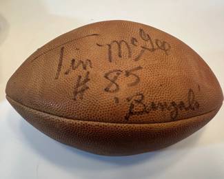 Tim McGee  Signed Football