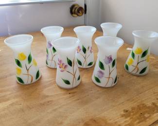 Barlett Collins hand painted bud vases