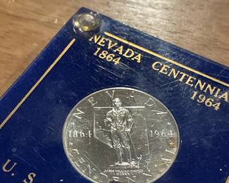 100th anniversary of Nevada, silver commemorative medal