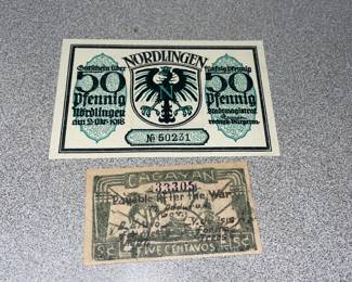World War I and World War II currency