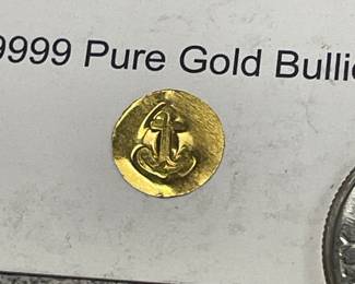 Small piece of pure gold