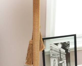 Fabric Covered Floor Lamp