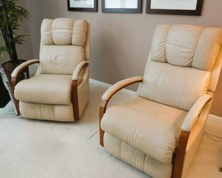 Two Leather Recliners 