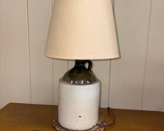 Stoneware Jug Lamp!
