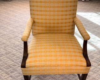 Yellow/Green Plaid Armchair!