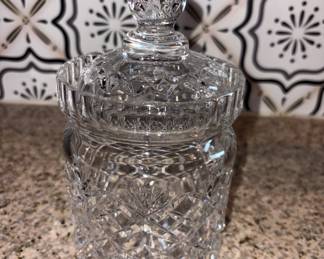 Lead Crystal Biscuit Jar!