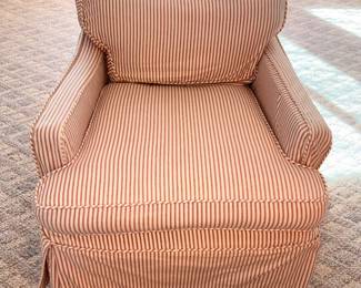 MCM Swaim Covered Vtg Rolling Chair!