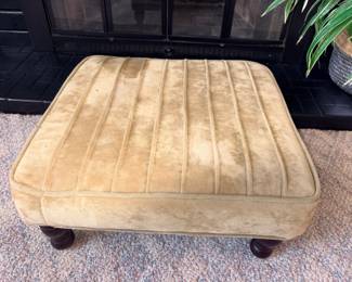 Mustard Velour Ottoman!