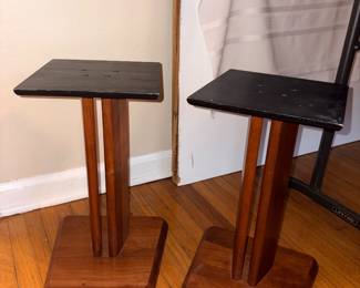 Foter Hard Wood  Speaker Stands Pair!