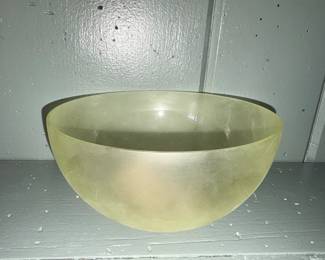 Rocking Glass Bowl donated by BGSU art department!