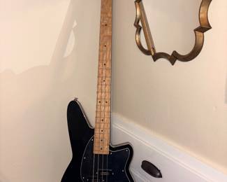 Reverend Decision P Bass Midnight Black Electric Guitar #55393 w/Gator Case!