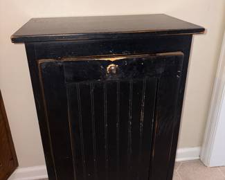Black Wood Garbage Cabinet!