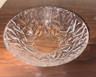 Tiffany & Co Crystal Bowl Faceted Rock Cut!