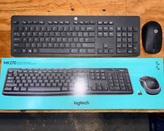 HP Keyboard & Mouse #SK2064 & Logitech #MK270 Keyboard & Mouse!