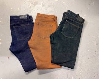 Iron Heart Japanese Selvedge, Naked & Famous,
Samurai, Japan Blue Owl, True Religion Brand Ricky Super T, Levi 505 Red Tab, 3 Sixteen Lower East Side NYC, Levi 550, Samurai 17 Oz, Momotaro Buttonfly &, Rogan High End Jeans, Most New!