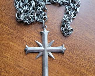 Sterling cross necklace